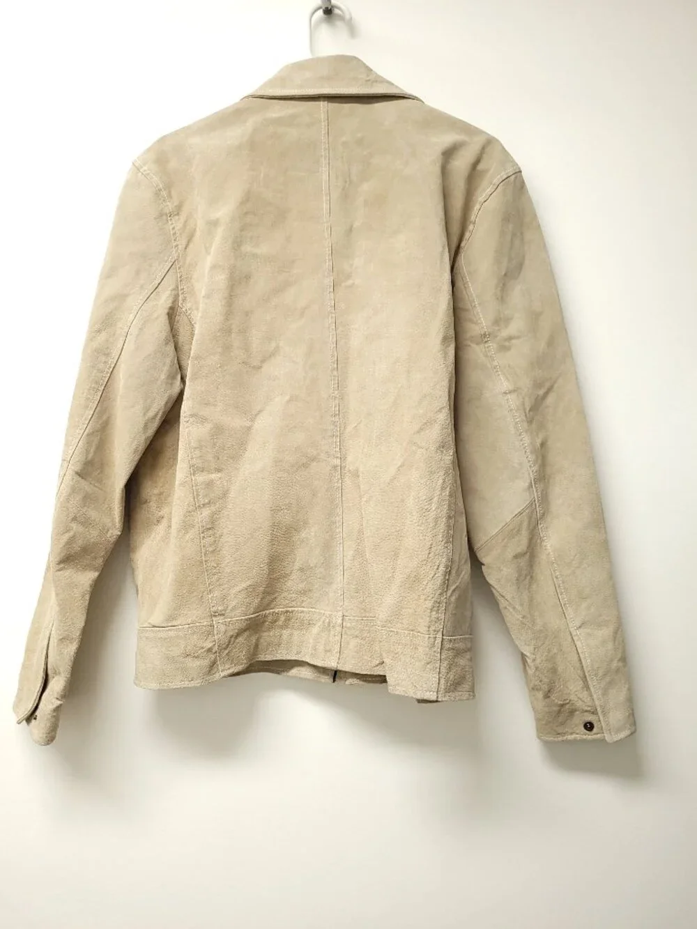 Wilsons Leather M. Julian Jacket Size M Tan Suede Leather Zip Up